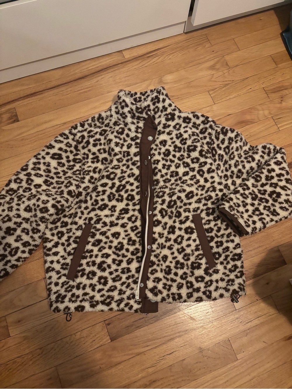 Levi’s Leopard Print Sherpa Jacket - Brown & Cream